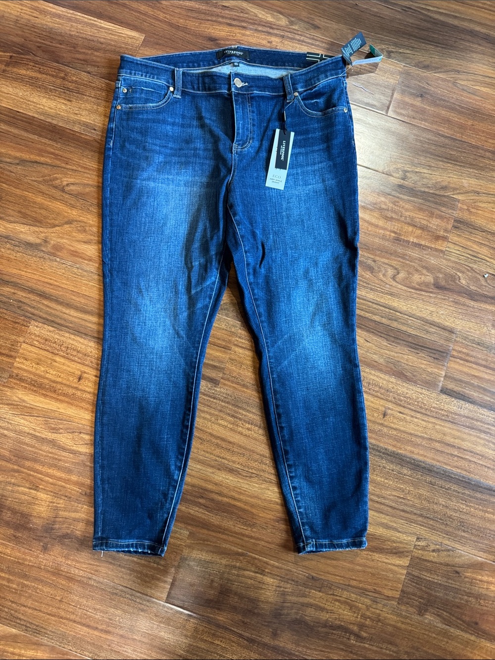 Liverpool Jeans Company Women's Skinny Jeans in Dark Blue